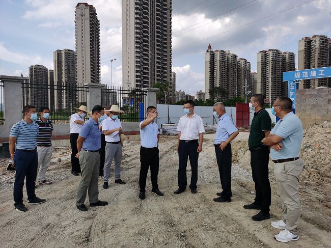 高鑫（右四）在项目现场。翁职信 摄（建图）.jpg